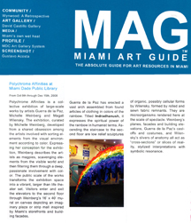 Miami Art Guide December 2008