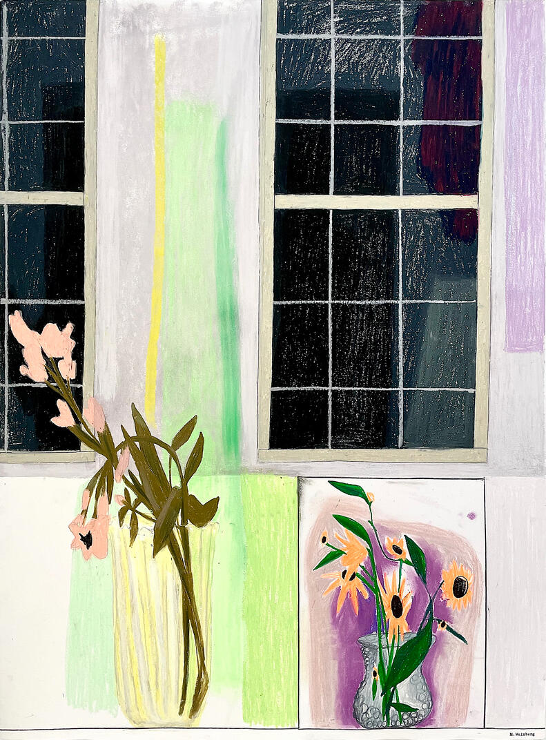 Night House & Garden44 x 30 inches