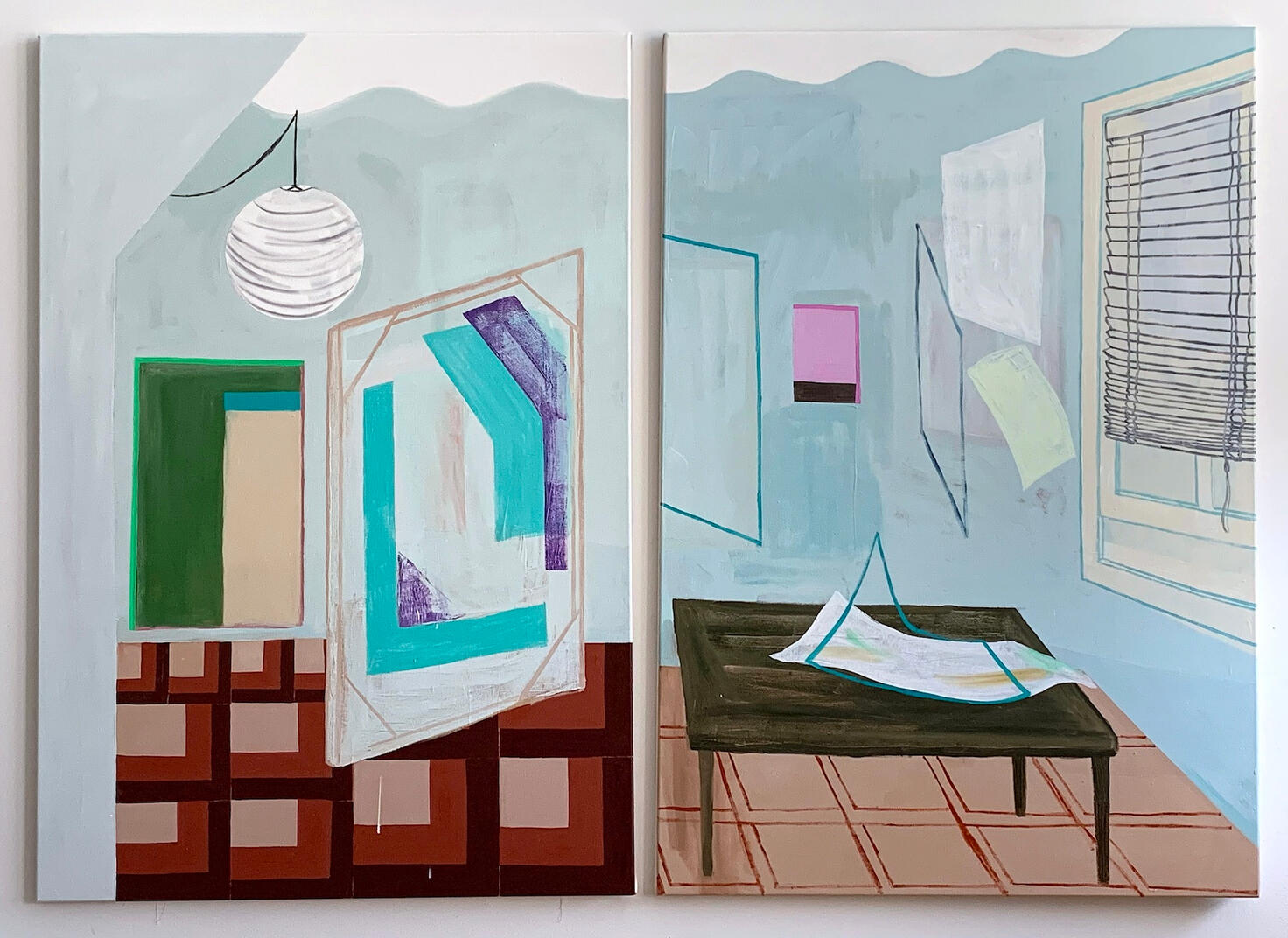 Summer Studio62 x 42 inches ea.