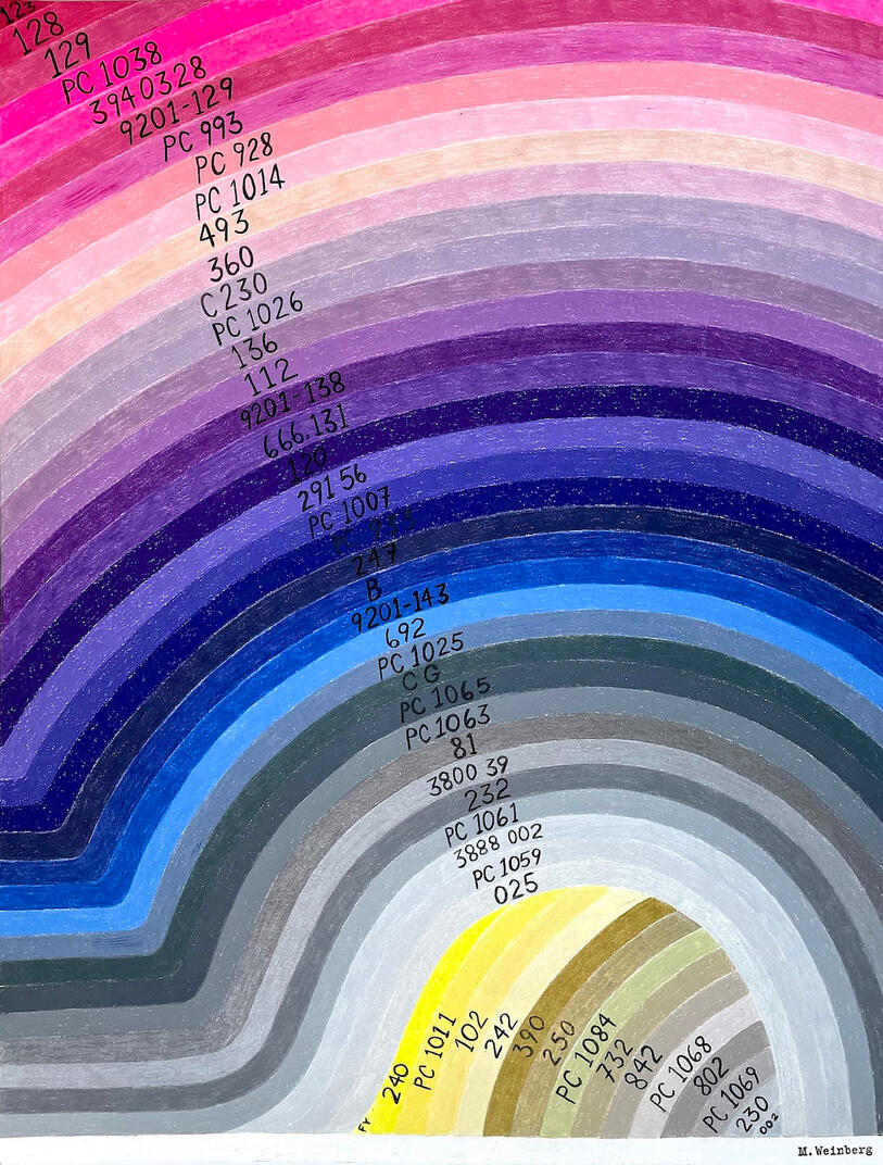 Theoretical Color 123-FY22 1/2 x 16 1/2 inches