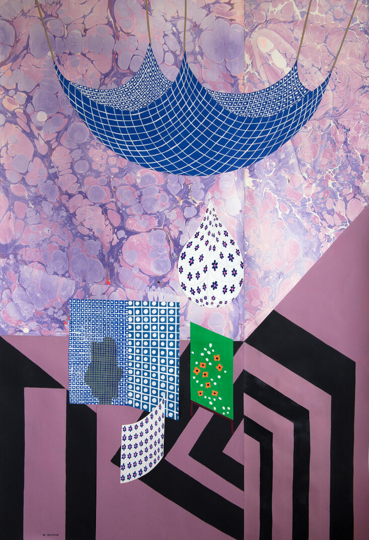 Trampolinear39 x 27 inches, private collection