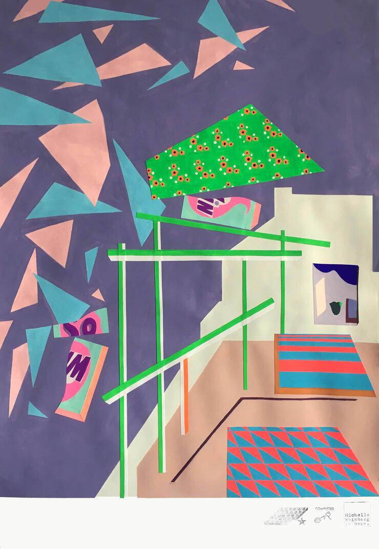 Re-arranging Monument42 x 30 inches