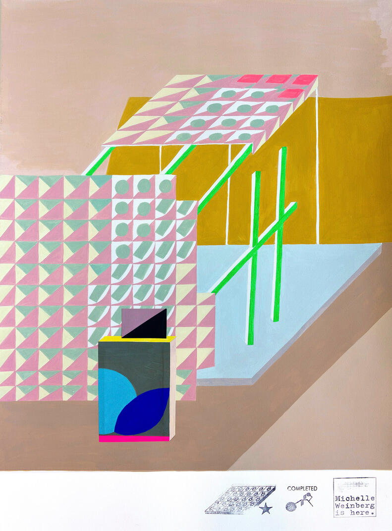 Tiled House25 x 18 inches