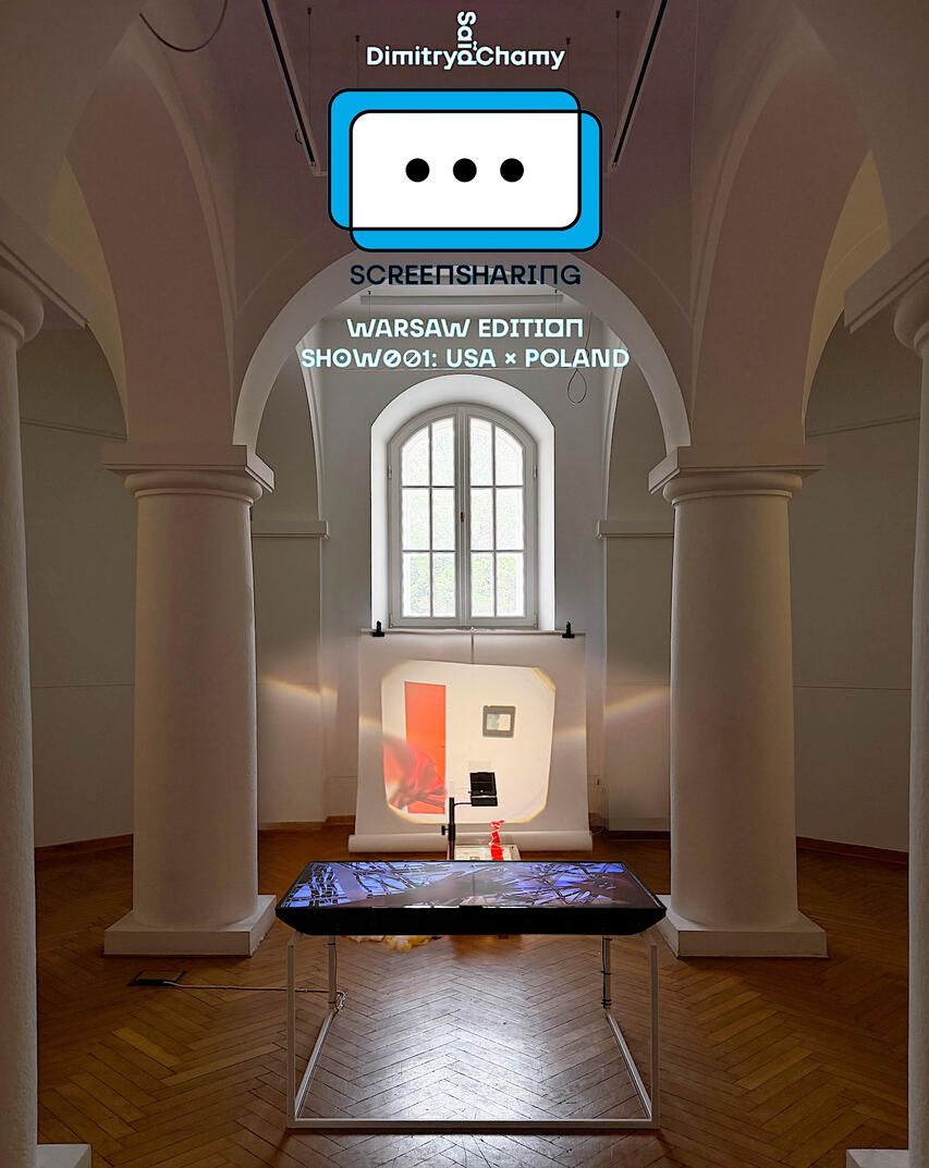 Screen Sharing 001May 14 - May 25, 2026, Academy of Fine Arts, Warsaw, curated by Dimitry SaÏd Chamy, Antonina Konopelska and Michelle Weinberg
