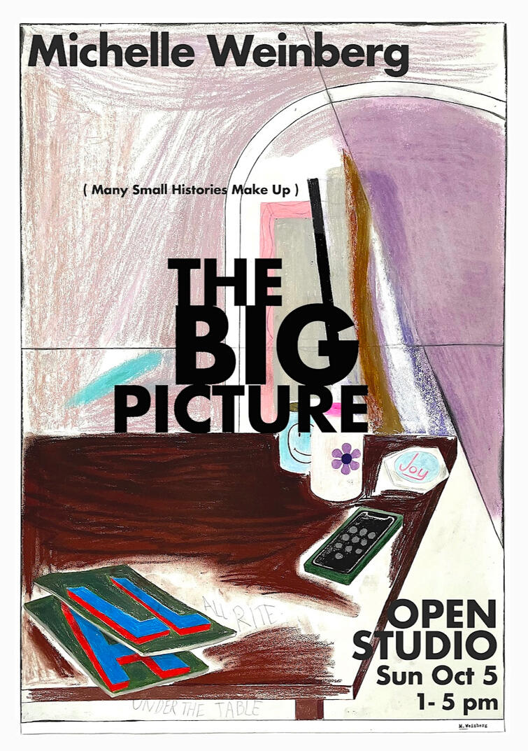 (many small histories make up) THE BIG PICTUREOctober 5, 2025, open studio, Sharon Springs, NY, a NYSCA Support to Individual Artists event