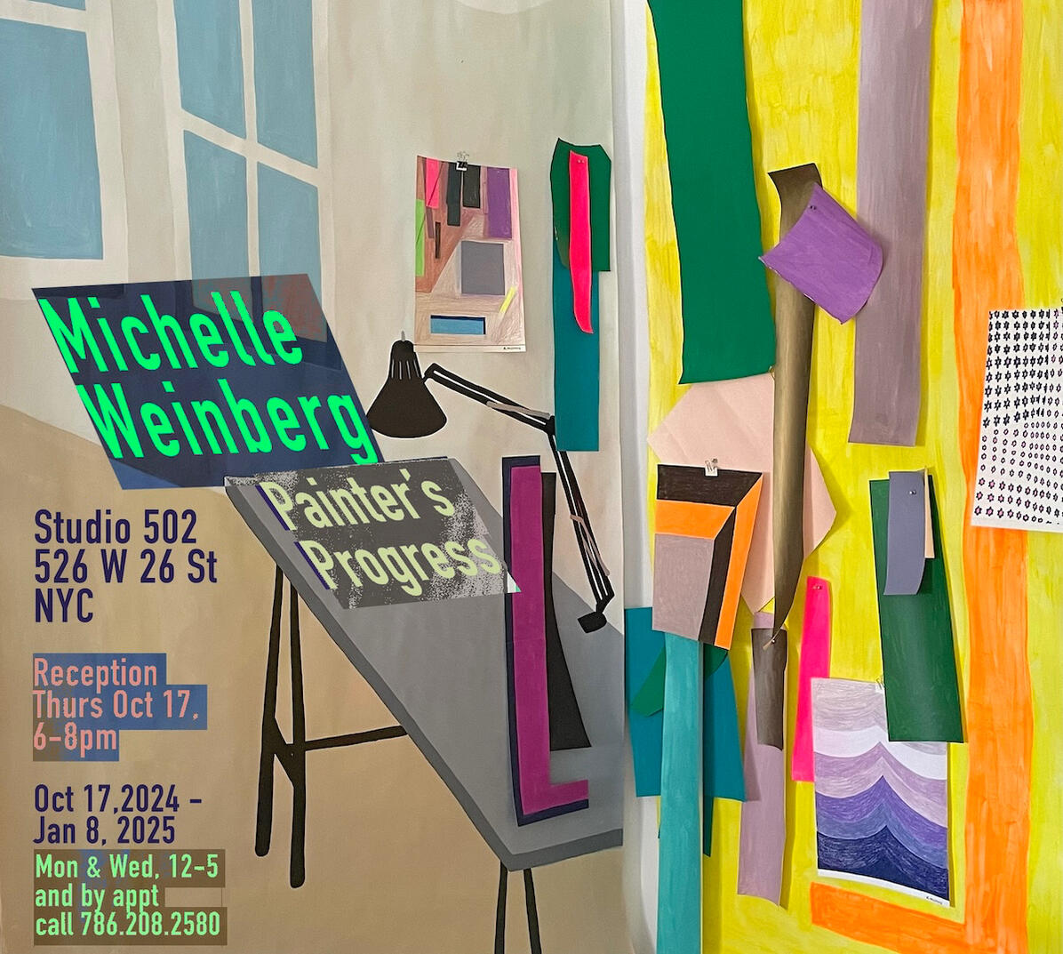 Painter's ProgressOctober 17, 2024 - Jan 8, 2025, Studio 502/Art Bridge, NYC