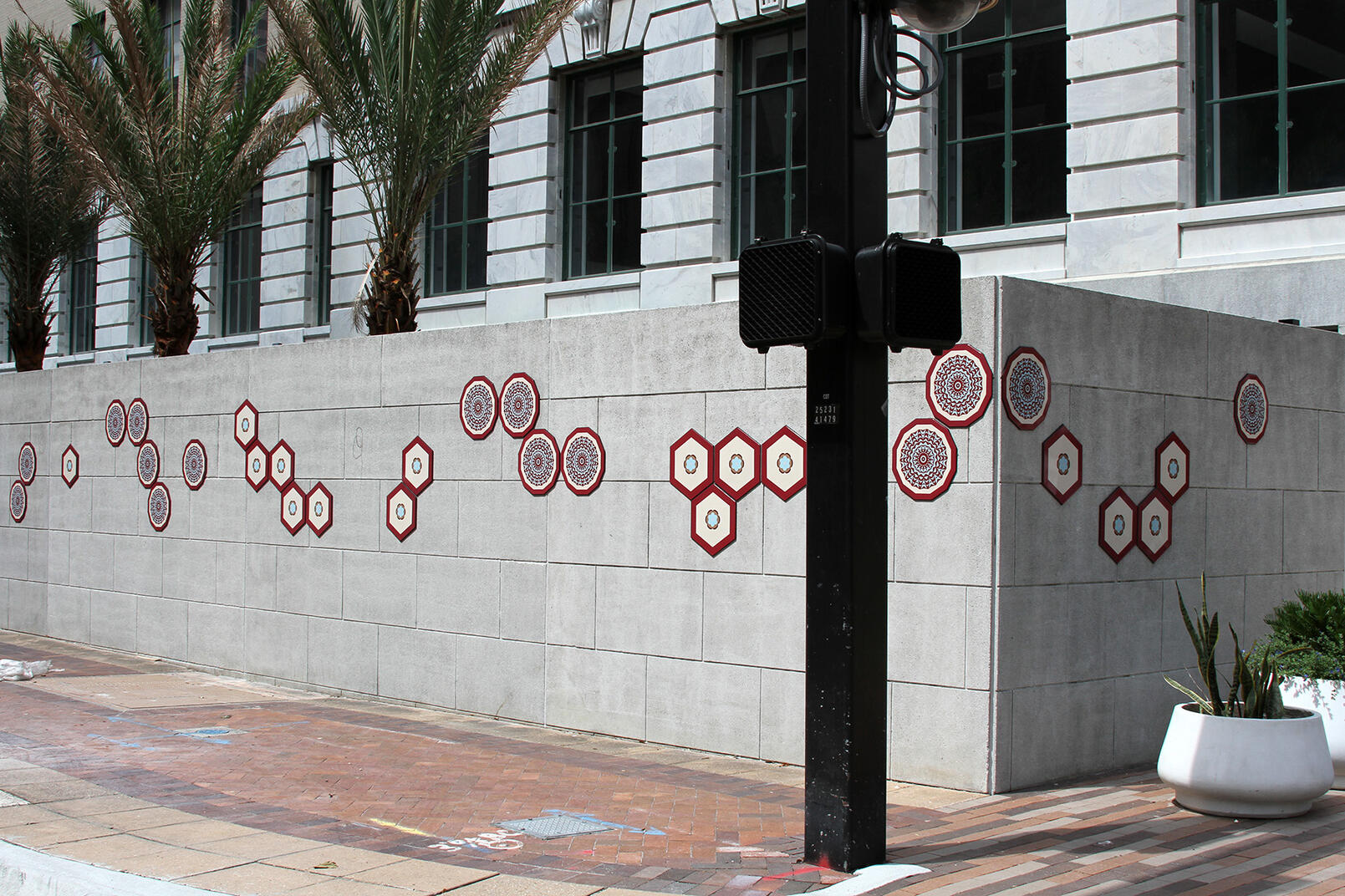 Hexagon/Dodecagon Suspensions, Tampaenamel fabricated by Winsor Fireform